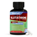 Suplemento de glutationa 1000mg Suplemento Antioxidante - Fórmula Vegan Premium para suporte imunológico, Brilho da pele e Detox Fígado – Alergen-Free, Não-GMO, Effective Wellness Boost (60 Cápsulas)
