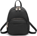 Barsine Mini mochila para mulheres Mochilas de couro Mochilas Casuais Pequeno Pacote do ombro com bolsos