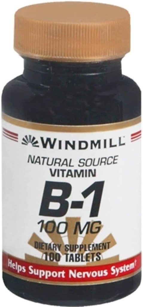 Vitamina B-1 100 mg Comprimidos 100 TB - Comprar Embalagens e SAVE (Pacote de 4)