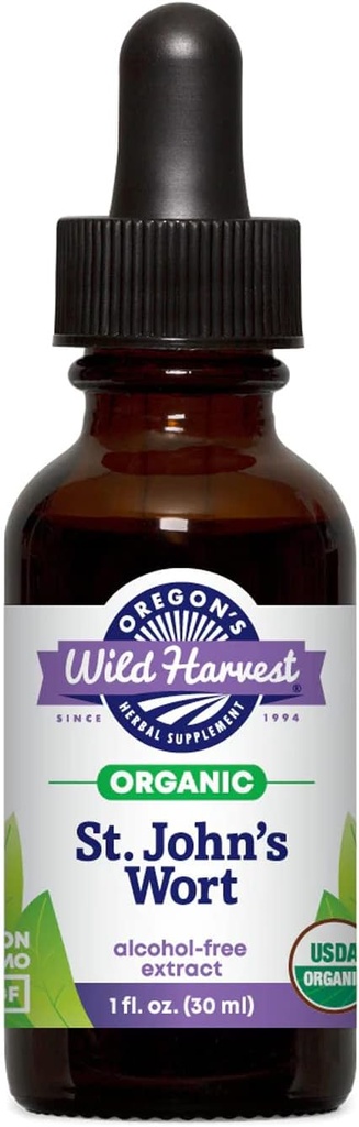 Oregon's Wild Harvest Fresh Organic St. John's Wort Extract, 1 Onça Fluída