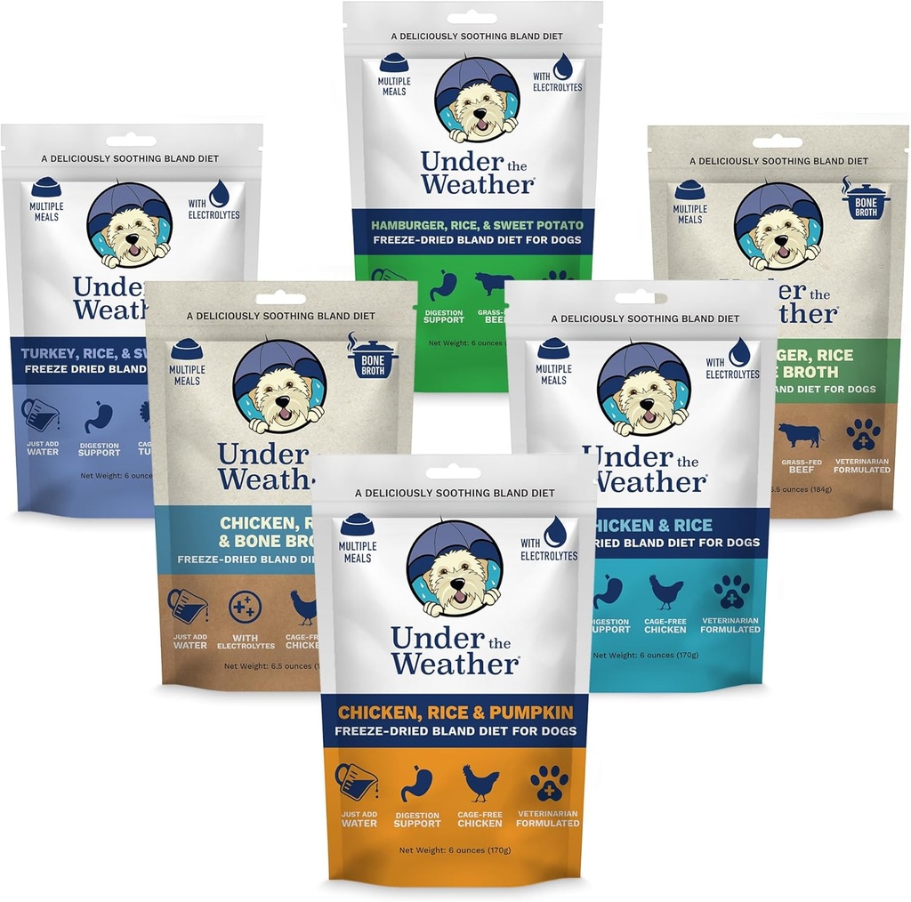 Debaixo do tempo Bland Diet para cães É fácil de digerir para cães doentes É sempre estar pronto Contém eletrólitos - Tudo Natural Freeze Secou 100% carnes de grau humano
