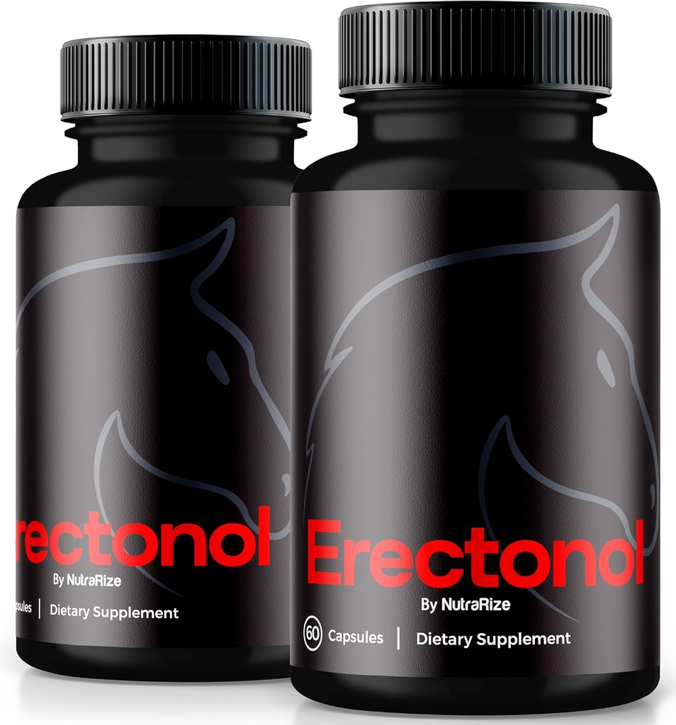 (2 Pack) Cápsulas de Erectonol para Homens, Erectonol Suplemento Dietário Masculino, Fórmula Diária para Bem-Estar e Peak Performance, Comprimidos de Fórmula Avançada para um Estilo de Vida Activo, Comentários (120 Cápsulas)