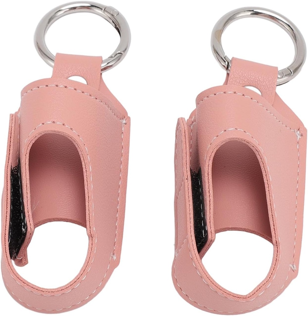 2pcs Asma Inhaler suporte portátil de proteção de armazenamento PU couro caso inhaler Asma para viagem ()