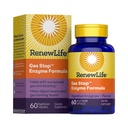 Renew Life Adulto Enzima Baseada em Plantas Suplemento - Gas Stop Enzyme Formula, Dariy Grátis - 60 Cápsulas Vegetarianas