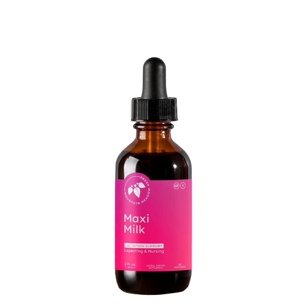 Montanha Meadow Herbs Maxi-Milk- Natural Líquido Aleitamento Suporte para aumentar a produção de leite materno de forma rápida e eficaz para as mães amamentando - 2 onças