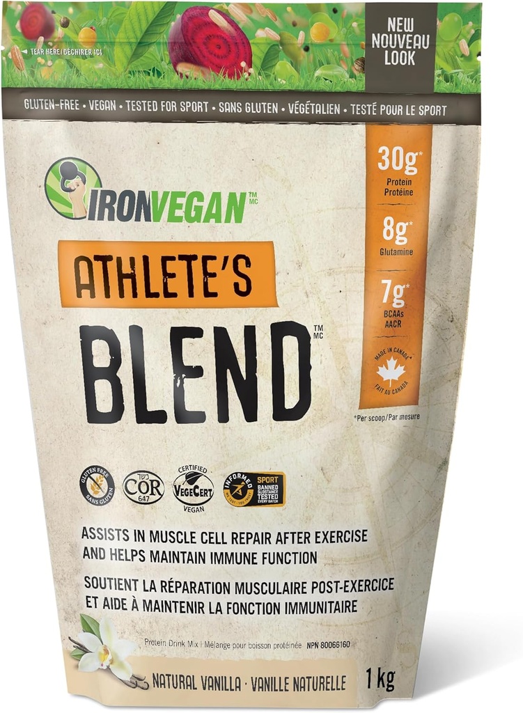 Atletas proteicos espalhados Blend Vanilla, 1000 GR