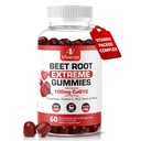 Fórmula de Beterraba Extrema & COQ10 100mg com Extrato de Sementes de Uva, para Circulação Energia & Fluxo, 1500mg Gummies Extrato de Beterraba Gluten Free 60