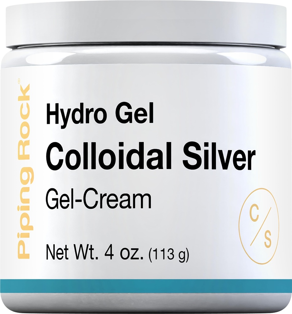 Piping Rock Colloidal Silver Cream □ 4 onças para a pele