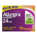 Allegra Adulto 24 horas Alergia Comprimidos, 180Mg, Alívio Notável em 1 hora, (70 Conde )