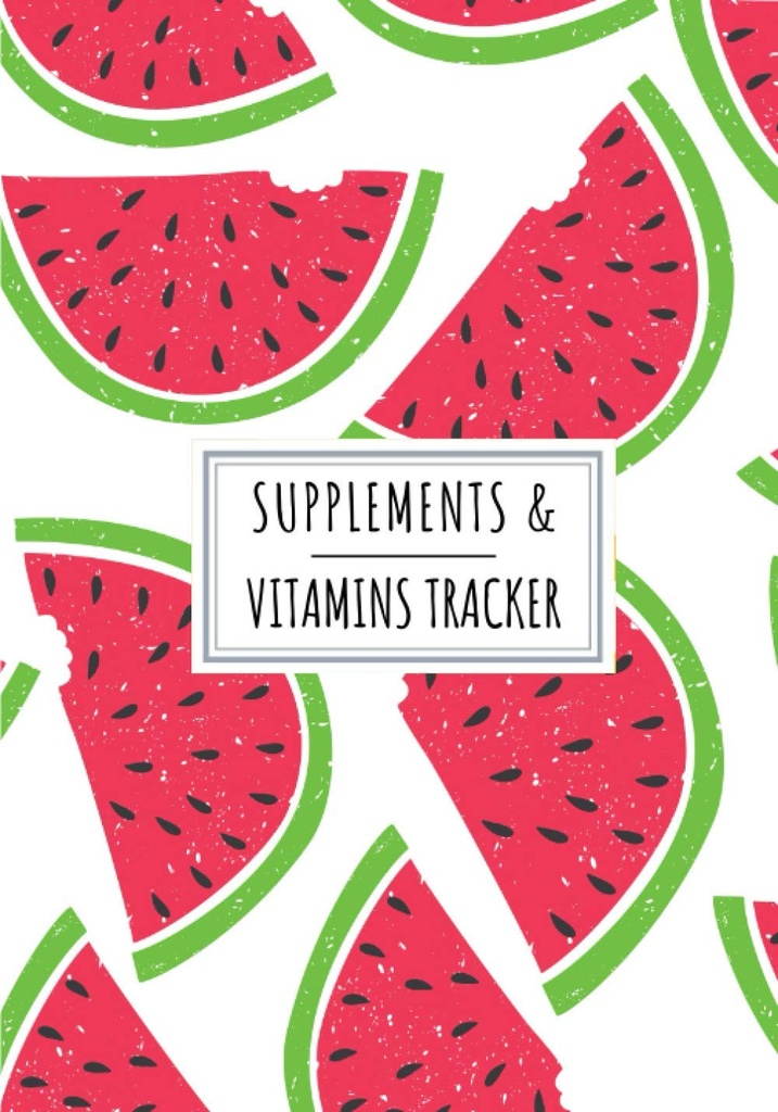 Suplementos e Vitaminas Rastreador: Suplemento diário e Vitamina Livro de Log □ Mantenha o acompanhamento e revisão Todos os detalhes sobre sua medicação □ Data de registro, tempo, ... da semana e mais em 100 folhas detalhadas.