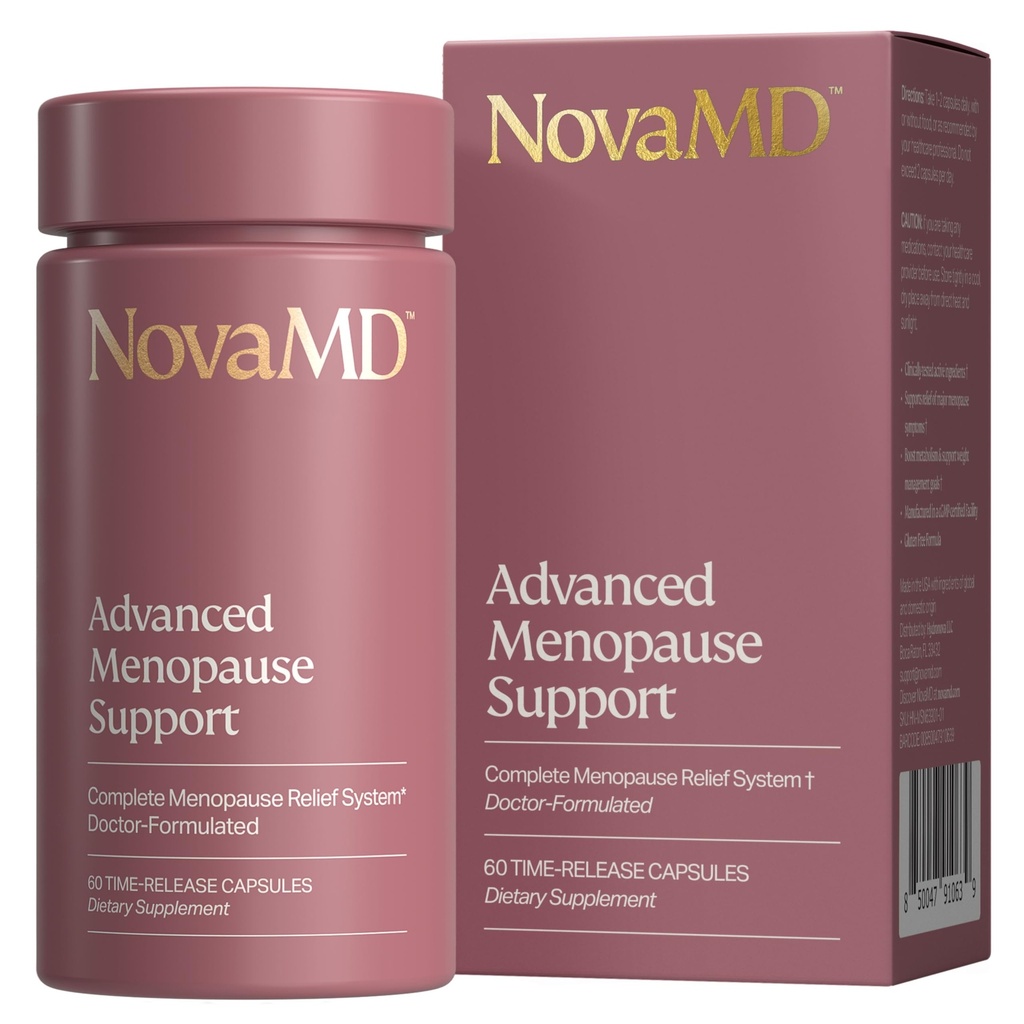 Clinicamente provado Suplemento de Menopausa para gerenciamento de peso, flashes quentes, suores noturnos e baixo consumo de energia