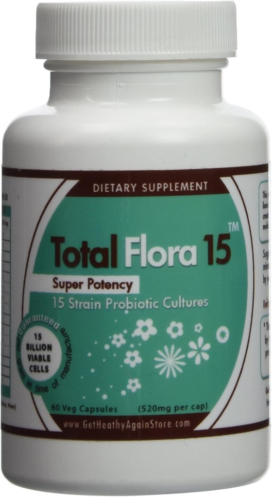 Total Flora 15 60 cápsulas de veg (520 mg por cápsula)