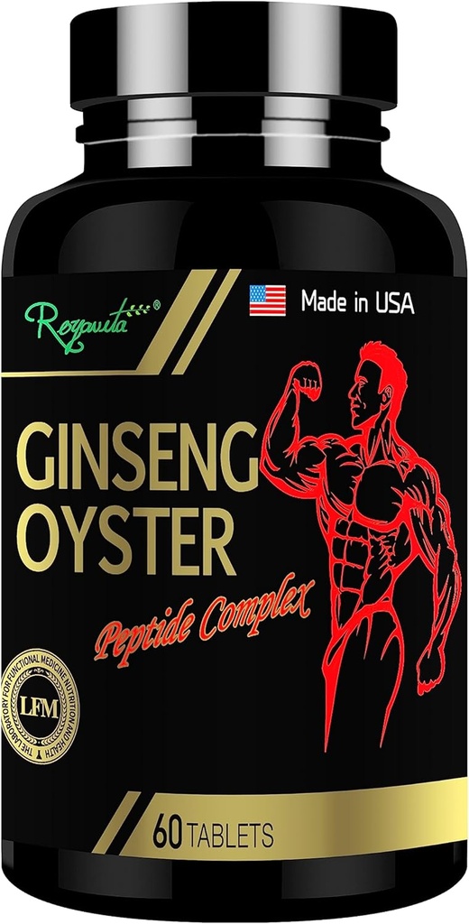 Ginseng & Oyster Complex Tablet-Usado para aumentar sua energia e sistema imunológico, um dia de saúde masculino Ginseng & Oyster Complex Formula, suplemento de aumento de massa, 60 comprimidos / garrafa, dose de 15 dias