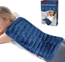 Almofada de aquecimento extra grande microwavable para alívio da dor nas costas, 12"x23" 3.7 LB Almofada de calor para ombro de pescoço, Cães, Fisioterapia Presentes do Dia das Mães para dores, articulações
