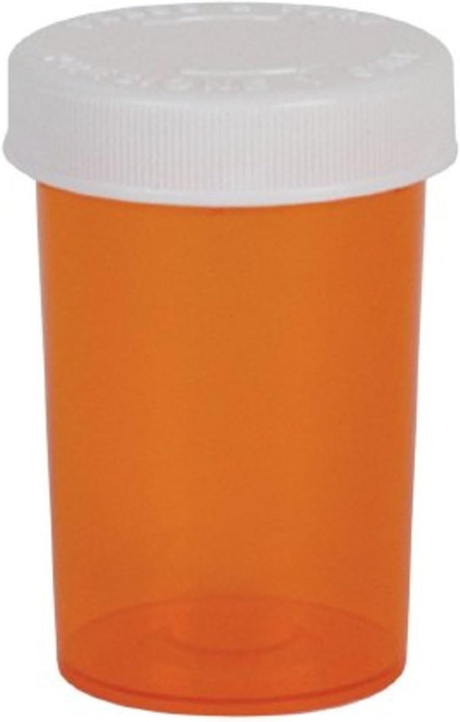 Pílula Ezy Dose, Medicina, Vitamina Container & Frasco, 20 Dram Armazenamento, tampa resistente à criança (caso de 180)