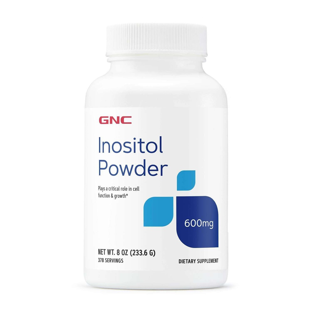 GNC Inositol Pó 600mg, desempenha papel crítico na função celular e crescimento, 378 Servings