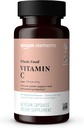 Elementos - Alimentos inteiros Vitamina C, 95% Whole Food Source, Dietary e outros ingredientes derivados de alimentos integrais, ingredientes não-GMO verificados, vegan certificado, e sem glúten, 60 cápsulas