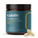 Curalin Blood Sugar Complex Supplement □ 9 Ervas naturais, Canela, Açafrão, Gymnema Sylvestre, Melão amargo □ Suporte Açúcar equilibrado, Metabolismo & Energia, Curb Cravings □ 180 Cápsulas