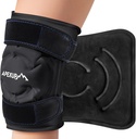 APEXUP Pacote de gelo para alívio da dor do joelho, grande envoltório reutilizável após a cirurgia, gel flexível pacote frio para lesões, alívio da dor para trás, ombro, cotovelo, tornozelo e perna (Preto, XXL, 1PK)