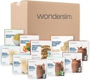 Wonderslim 2 Semana Peso Perda Kit de Refeição – 70 Pronto para comer alimentos dietéticos para perda de peso, refeições pré-embaladas e lanches para homens e mulheres, com estrutura integrada para sucesso de longo prazo