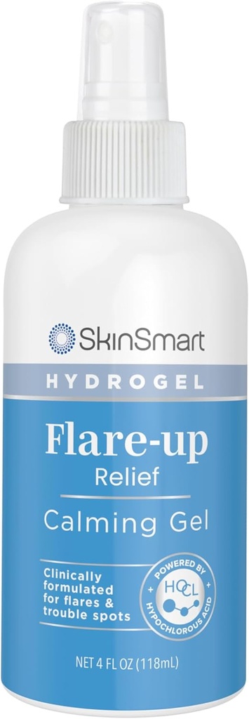 SkinSmart Flare-up alívio calmante hidrogel, protege pele sensível comichão seca e problemas, 4 onças