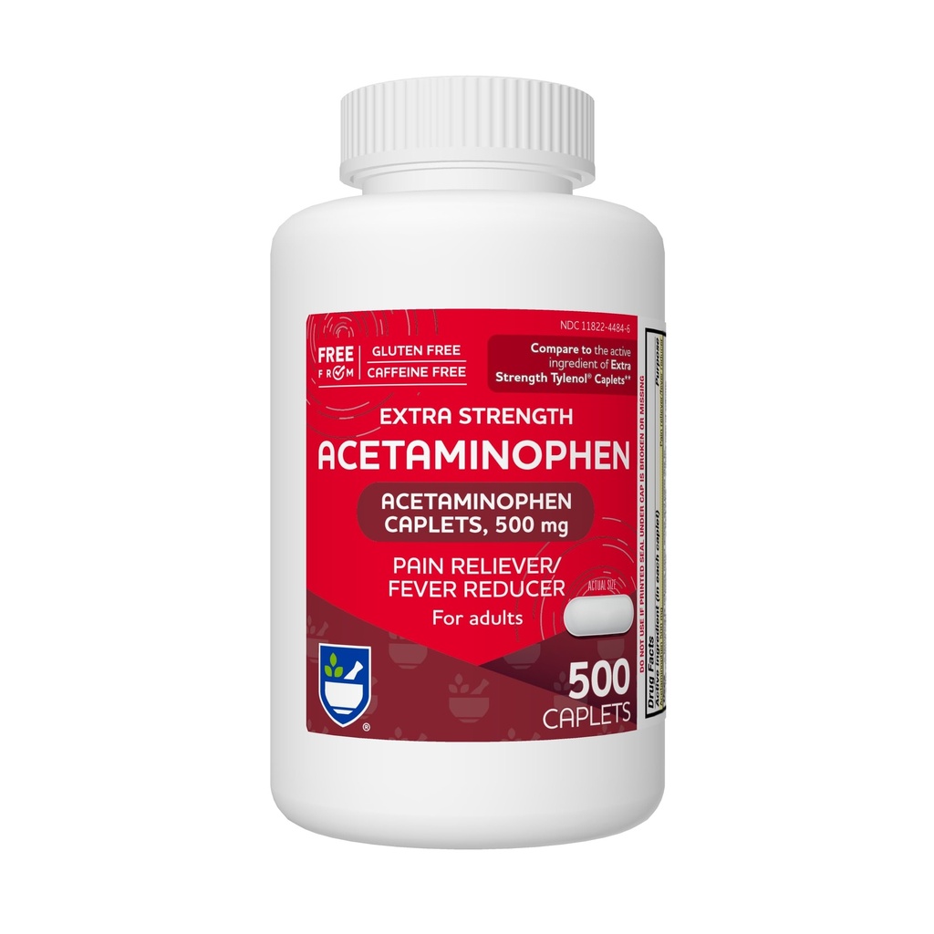 Rite Aid Extra Strength Acetaminofen, 500mg - 500 Caplets