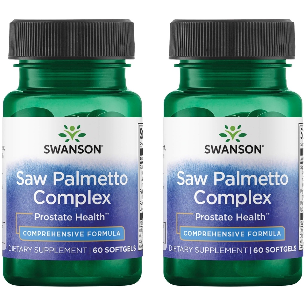 Swanson Saw Palmetto Complex 60 Sgels (2 embalagem)