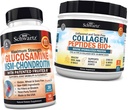 BioSchwartz Glucosamine Chondroitin HSH + Colágeno Peptídeos Pó - Osso saudável e suporte conjunto - Promove flexibilidade e suportes Cartilagem