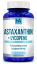 Astaxantina e Lycopene Supplement - Lycopene 50mg Plus Astaxantina 24mg Carotenóides Supplement for Tanning Skin Care Vision & Heart Health Support - Vegan & Non-GMO (100 Cápsulas Veggie)