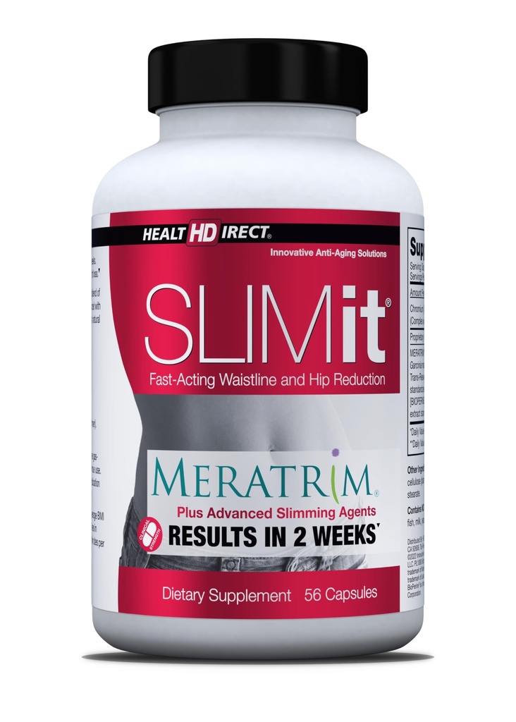 SAÚDE DIRECTA - SLIMit com Meratrim - Metabolismo natural para Mulheres e Homens - Alvos Células Gorduras, Suporta Saúde Metabólica - 56 Cápsulas