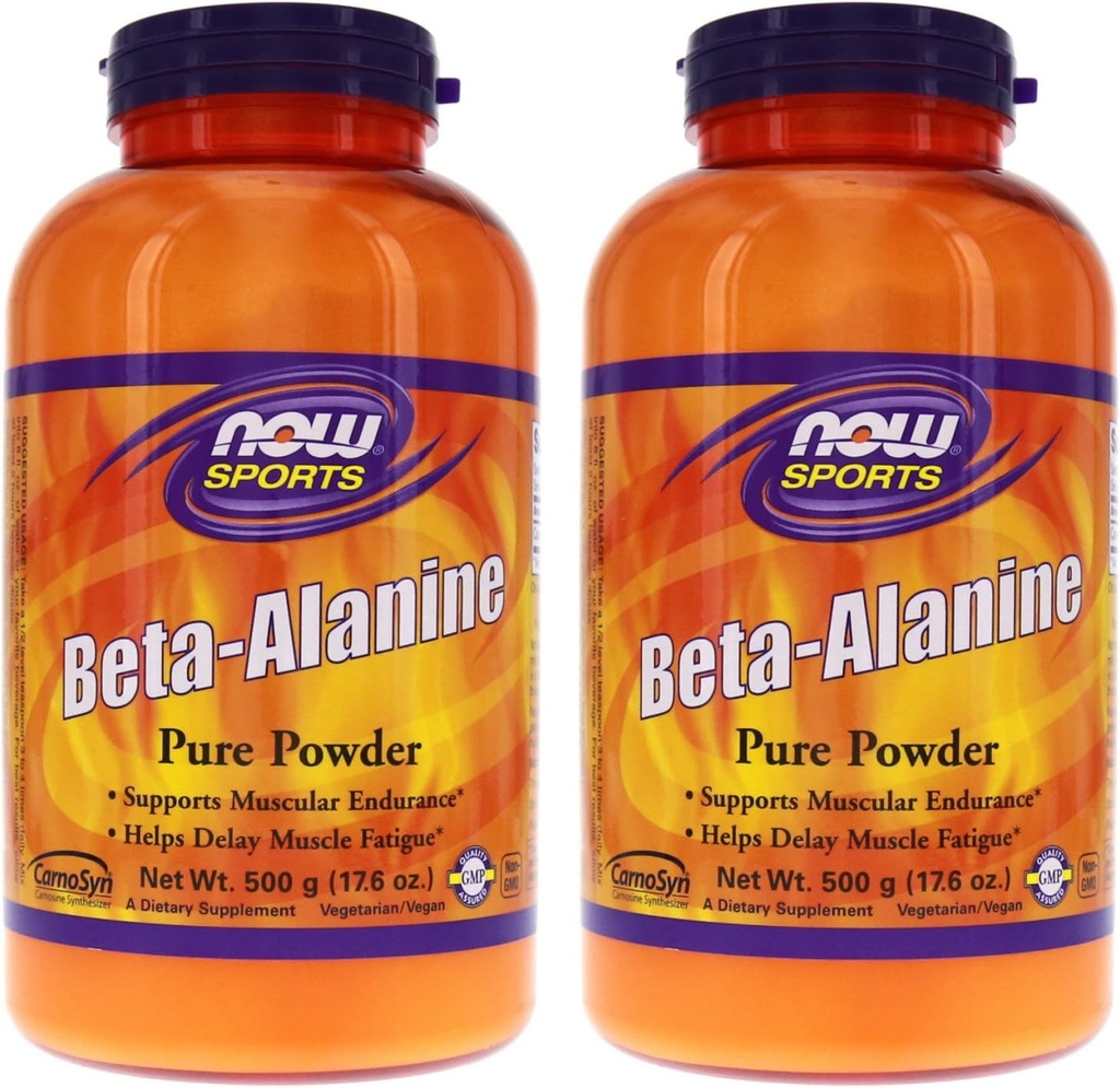 Now Foods Beta-Alanine - 500 g (17.6 oz.) 2 Pack
