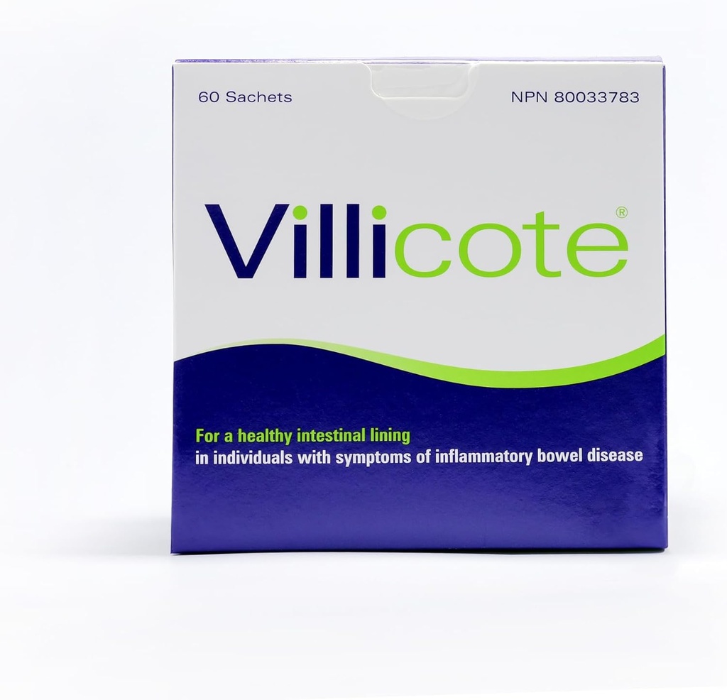 Wellesley Therapeutics Villicote, Restaura a saúde da tripa, Conforto digestivo, Não-GMO, Sem glúten, Sem leite, Prebióticos, 120g, 60 saquetas