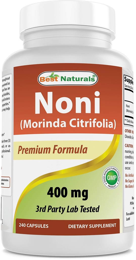 Best Naturals Noni 400 mg 240 Cápsulas