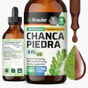 BIO KRAUTER Chanca Piedra Tintura - Natural Rim Saúde Suporte Líquido - Chanca Piedra Stone Breaker & Gallbladder Cleanse Fórmula - Vegan, Álcool & Açúcar gotas grátis - 4 onças