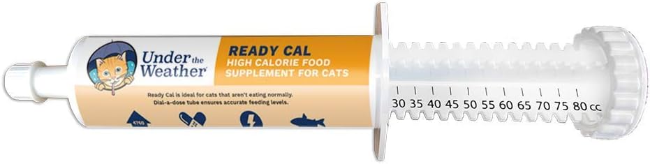 Sob o tempo animal de estimação pronto Cal para gatos 80cc , alta calorias suplemento nutricional para ganho de peso e não comer , 10 vitaminas, 7 minerais, ácidos gordos Omega
