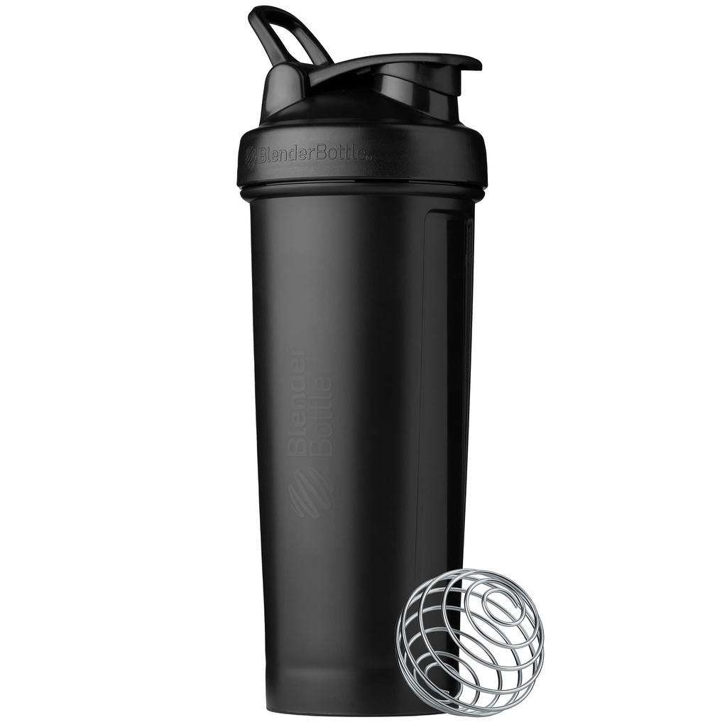 BlenderBottle Classic V2 Shaker garrafa perfeita para batidos de proteína e pré-treino, 32-ounce, preto