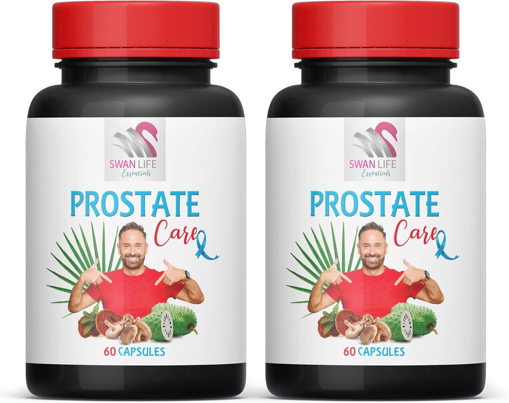 Saw Palmetto Supplement - Prostate Support PILS - Ingredientes naturais, Saw Palmetto, Stinging Nettle Leaf, Maitake Mushroom, Reishi, Shiitake, Prostate Support Supplement for Men, 2 Garrafas 120 Caps