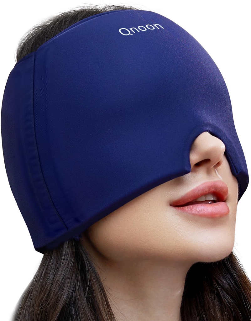 Capa de alívio de enxaqueca, produtos de máscara de alívio de dor de cabeça, gel de refrigeração Odorless Ice Head Wrap para tensão, estresse, ressaca e Puffy Eyes