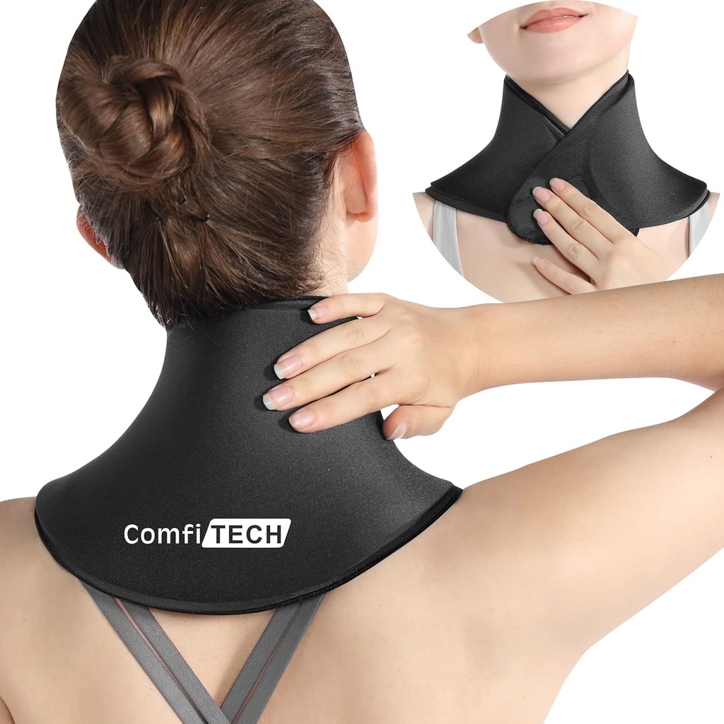 ComfiTECH Neck Ice Pack Wrap Gel, Cooling Pad for Cervical and Shoulder, Médio, 1 Pack