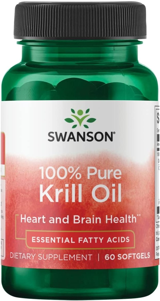 Swanson 100% Puro Krill Oil 500 Milligrams 60 Sgels