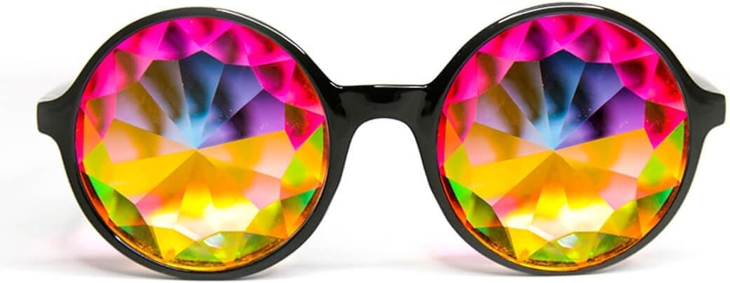 GloFX Xtra Lite Caleidoscope Óculos de vidro leve cristal EDM Festival Difraction Óculos