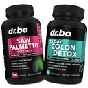 Saw Palmetto para Mulheres Perda de cabelo & Colon Cleanser - DHT Blocker para Mulheres Crescimento & 15 dias Colon Cleanse Pills Detox intestinal - Pure Saw Palmetto Hair Loss Suplemento Bowel Cápsulas Movimento