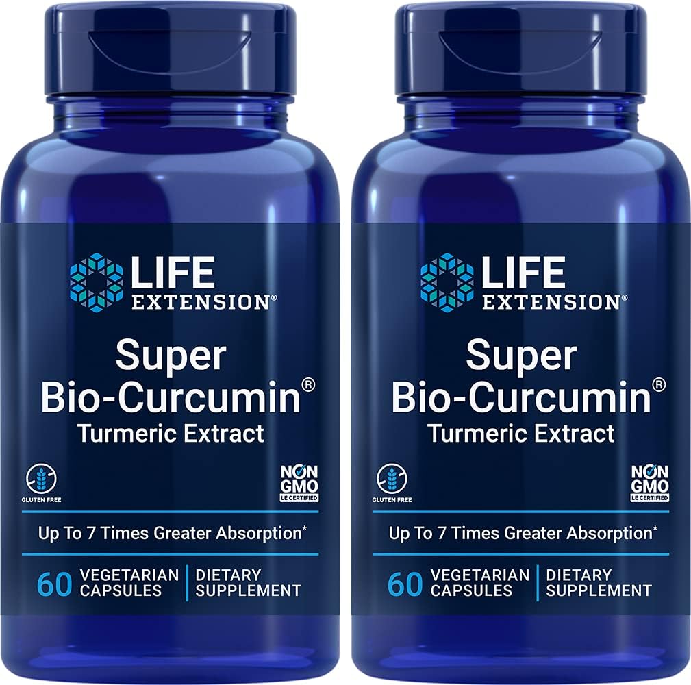Extensão da Vida Bio-Curcumina Elite 400 mg 60 Cápsulas Vegetarianas (2 Embalagem)