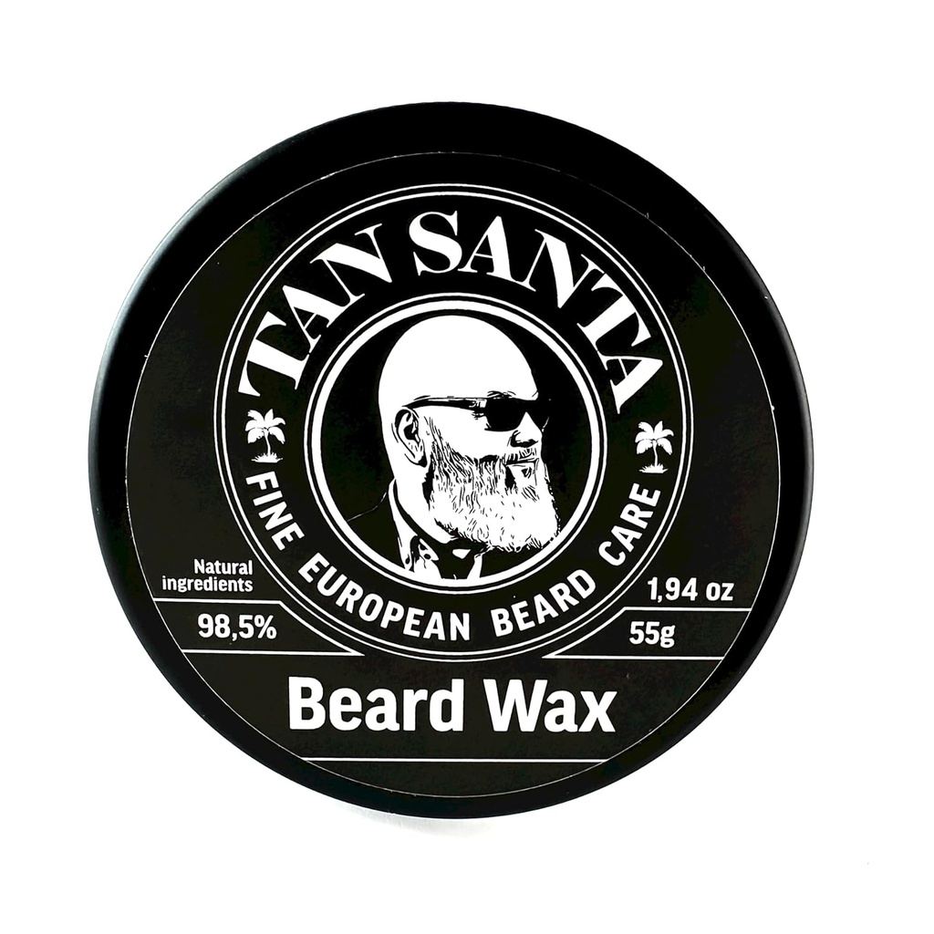 Cera de barba / Balm / manteiga para homens com óleo de Bergamot e cera de abelha - amaciador e hidratante para o homem moderno