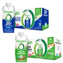 Orgain Clean Protein Shake, Grass Feed Dairy, Vanilla Bean (Pacote de 12) e Orgain Organic Nutritional Protein Shake, Morangos e Creme (Pacote de 12)