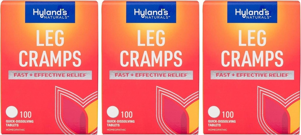 Cães de pernas de Hyland, alívio da perna, bezerro, cavalos de Charley, e cãibras de pés, 100 comprimidos de dissolução rápida 3-Pack (300 Total)