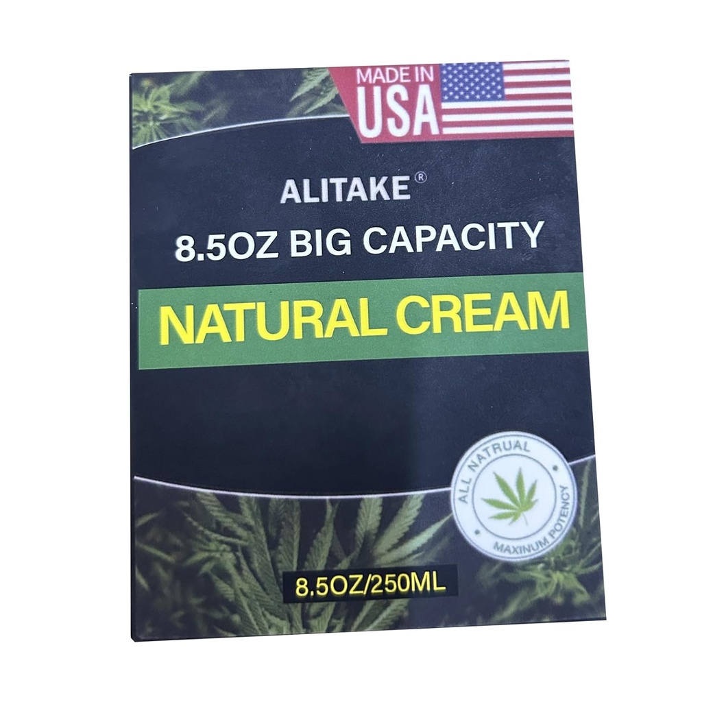 8,5 oz Creme Natural, Grande Capacidade - Fórmula All-Natural - Absorve rapidamente