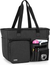Trunab professor saco de trabalho saco Tote com bolso múltiplo e compartimento acolchoado para até 15.6”Laptop