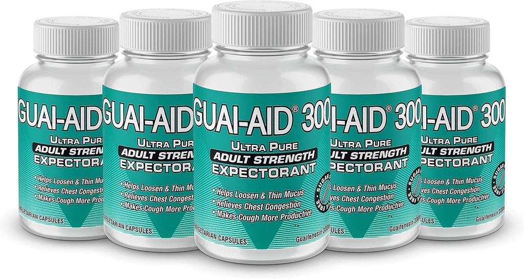500 GUAI- AID® Over- The- Counter Guaifenesina 300mg Veg. Cápsulas