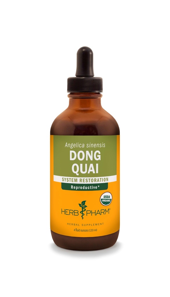 Herb Pharm Dong Quai Extrato Líquido para Suporte do Sistema Reprodutivo Feminino - 4 Onça